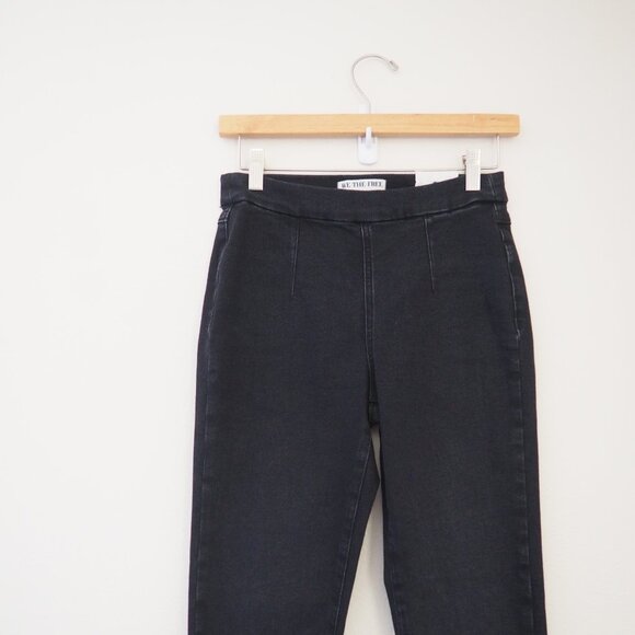 NEW We The Free People Skyfall Black Crvy Infinite Stretch Skinny Pull On Jeans - Picture 6 of 9